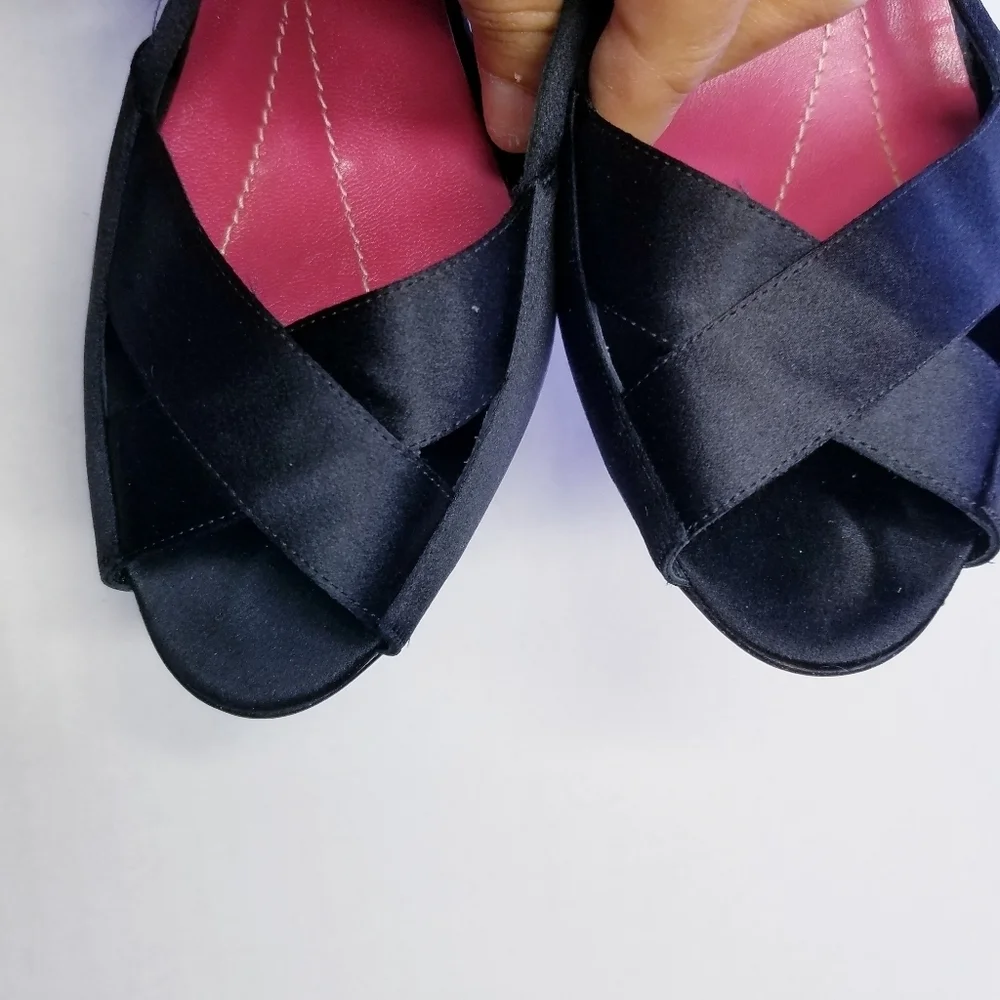 🌸 Kate Spade | Black Strap Heel Sandals, size 9,‎ Black